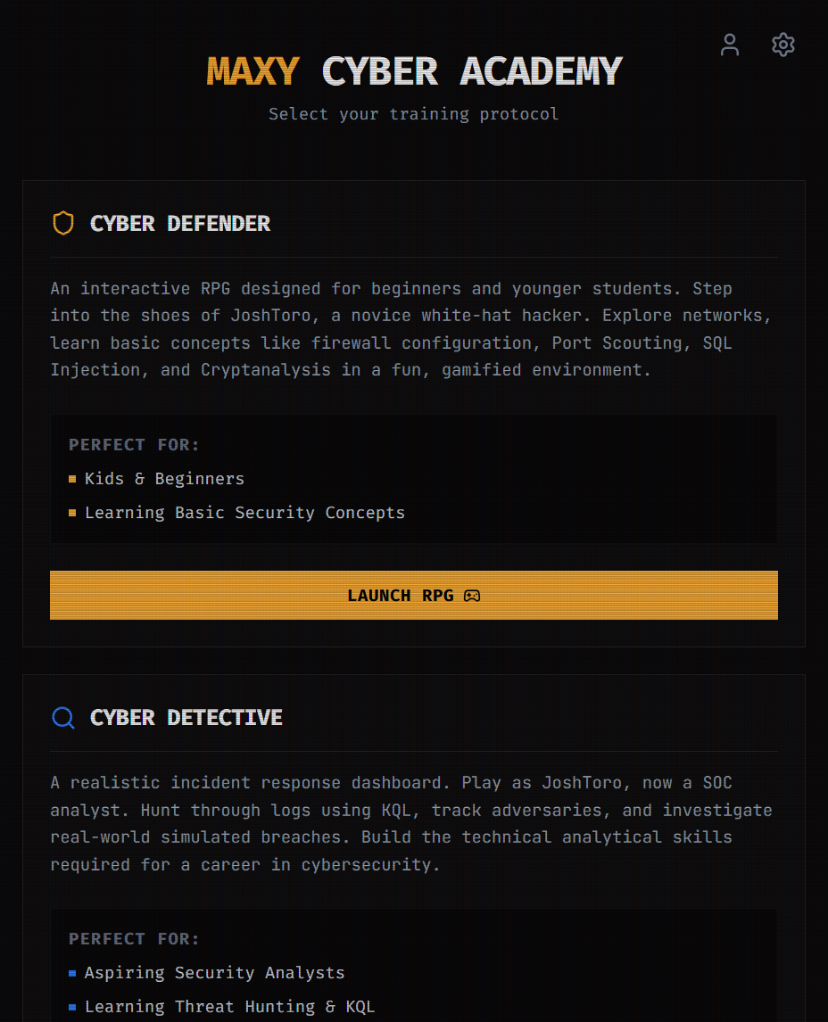 MaXyber screenshot